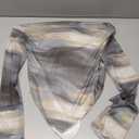 RoseSeek Women's Off Shoulder Tie Dye Mesh T Shirt Long Sleeve Asymmetrical Hem Ruched Fitted Tee Tops Large