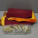 WILLBOND 32 Pcs Thanksgiving Fall Napkin Rings and Napkins Set, 16 Thanksgiving Dinner Napkins 16 Vintage Gold Metal Leaf Pumpkin Napkin Holder for Autumn Fall Party Dinner Holiday Table Decoration