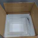 Leinuosen 7 Pcs Large Buffet Risers Set 6" to 12" Acrylic Display Box Catering Dessert Table Riser Food Display Decorative Stand with Hollow Bottom for Catering Supplies(White, Square)