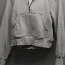 AUTOMET Womens Hoodies Fleece Fall Fashion Outfits Workout Sweatshirts Y2k Winter Zip Up Jackets Oversized Tops Clothes 2025 (Small, Grey)