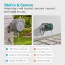 GARDENA Retractable Garden Hose Reel - 100 Feet - Auto Retract Hose Reel with 180 Swivel Wall Mount - Heavy Duty - Integrated Spray Nozzle - 08055