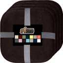 GORILLA GRIP Slip Resistant Chair Cushions, No Ties Required, Memory Foam Pads for Dining Room, Kitchen Table, Office, Rocking Chairs, Plush Seat Cover Cushion Pad, Home Decor, Set of 4, 16x16, Brown