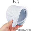 Foldable Flip-Flop Travel Slippers Shower Shoes Slides Summer Camp Sandals Soft Comfy Non-Slip Quick Dry House Bathroom Gym Spa Pool Sandals Beach (7-7.5 Women/5.5-6 Men, Blue)