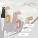 2 x Portable Duck Shaped Detachable Non-Slip Folding Table Hook – No-Drill Purse Hanger & Bag Clamp for School/Office Desk Storage & Organization