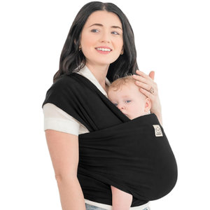 KeaBabies Baby Wrap Carrier  All in 1 Original Baby Carrier Newborn to Toddler Sling, Easy to Wear, Hands Free Bonding, Lightweight, Breathable Infant Wraps (Trendy Black)