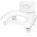 LIONVISON Arm Rest for Nails Tech U Shaped - Comfortable Manicure Nail Hand Rest Pillow Cushion, Nail Armrest Stand for Acrylic Nail Art Tech, Quick Installation, White