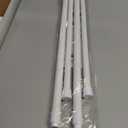 MEXAU 2 Pack White Tension Curtain Rod 17-41inch Adjustable Small Spring Loaded Curtain Rods No Drilling Spring Tension Rods Short Tension Rod Closet Rod Expandable for Windows Doorway Cupboard Bars