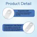 108PCS 4Sizes Flat Metal Brace Brackets Mending Plates for Wood Stainless Steel Bracket Plate with Holes (46mm/56mm/76mm/96mm) YY001 (Silver)