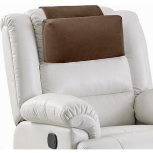 Neck Pillow for Recliner Chair, 14" Adjustable Recliner Pillow for Headrest, Soft Velvet Non-Slip Head Pillow for Recliner, Couch, Chair, Sofa (Brown)