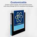 Avery Durable View 3 Ring Binder, 3 Inch Slant Rings, 4 Black Binders (17050)