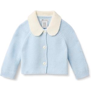 Amazon Essentials x Sofia Grainge Unisex Toddlers' Peter Pan Collar Sweater Jacket, Pale Blue, 2T
