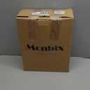 Monbix Queen Comforter Set - 7 Pieces Snow White Bed in a Bag Queen Bedding Sets with Comforters, All Seasons Comforter Bed Set with Sheets, Pillowcases & Shams (Queen(90"X90"))