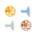 Tommee Tippee Breast-Like Pacifier, Lightweight, One-Piece Silicone Design, Symmetrical Nipple, 0-6m, 4 Pack (Yellow/Mint/Sky/Beige)