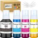 GI-21 Ink Bottles Compatible for Canon GI-21 GI21 Ink Refill Bottles for Canon G1220 G1230 G2260 G2270 G3260 G3262 G3270 G3272 G3290 G4270 G4280(1 Black/1 Cyan/1 Magenta/1 Yellow, 4 Pack)