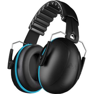 Noise Cancelling Ear muffs for Shooting Ear Protection, SNR 35dB Noise Reduction Headphones for Adult Kids Autism, Adjustable Sound proof Hearing Protection for Shooting Mowing Construction(Blue)