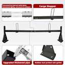 hightall Universal Van Ladder Rack,Adjustable Length 57-70" with Cargo Stoppers,Compatible with Chevy Express 1500 2500 3500 Ford Econoline GMC Savana Fullsize with Rain Gutter