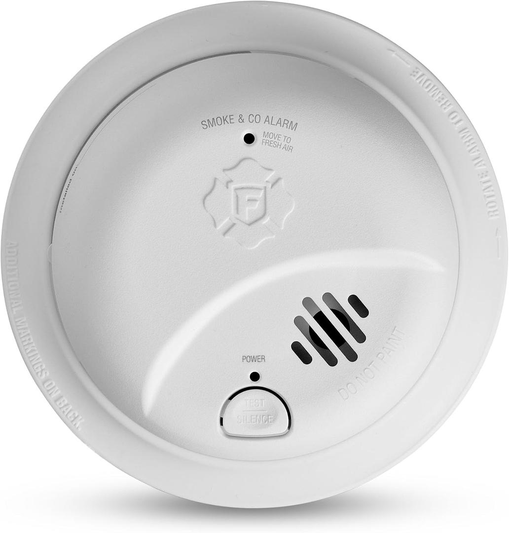 First Alert BRK SMICO110, 10-Year Battery Combination Smoke & Carbon Monoxide Alarm, 1-Pack, Manufacturing date: 2026-MAY-20