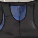 Junlan Sauna Shirt for Men Sauna Suit Sweat Wasit Trainer Vest For Working Out (Blue, M)