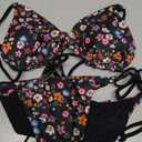 ZAFUL Women's Triangle Bikini Floral String Bikini Set Two Piece Swimsuit Bathing Suits, L