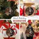 2 x Firefighter Christmas Ornament - Double-Sided Ceramic Fireman Ornaments for Tree Decor - Firefighter Gifts for Men Women, Retirement Fireman Gifts for Fire Department, First Responders