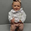 BABESIDE Reborn Baby Dolls - 20-inch Cute Soft Vinyl Realistic Baby Doll Real Life Baby Dolls with Complete Accessories Perfect for Cuddling, Playtime, and Gift Giving (White-17in)