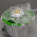 Catit LED Flower Fountain with Triple Action Filter, Cat Drinking Water Fountain, 3 L (9.0 x 8.3 x 7.7 Inches, Green)