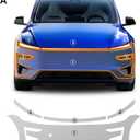 TPU Precut Paint Protection Film for Tesla Model Y Juniper Performance (2025+) Clear Self-Healing PPF Kit Scratch Exterior Accessories (Transparent, Front Bumper + Headlights 6Pcs) 