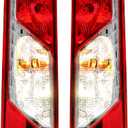 Tail Light Assembly Compatible with 2014-2023 Ford Transit Connect Taillights- Taillamp assy outer with Bulbs for Halogen Type, A Pair-DT1Z13405F DT1Z13405F