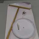 Gold Necklace Organizer Stand with Storage Tray - 12.6" Tall T-Shaped Jewelry Holder Stand for Bracelets, Earrings, Rings | Stylish Home & Vanity Dcor for Women.