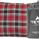 TETON Sports Camp Pillow; Great for Travel, Camping and Backpacking; Washable, Grey, 12 x 18 inches ; 9.6 ounces