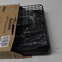 Kitsure Dish Drying Rack for Kitchen Counter, Stainless Steel Sink Organization and Storage Essentials with Cutlery Holder, Home and Appartment Decor, 12''W x 15.5''L, Black