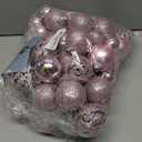 Christmas Balls Tree Ornaments Set, Shatterproof Xmas Decorations Set with Reusable Hand-held Gift Package for Holiday Indoor Tree Decor (100, Pink)