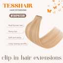 6PCS Clip in Hair Extensions Real Human Hair Short Clip in Extensions for Women Short Straight Hairpieces to Add Volume and Highlights 10 Inch Ash Blonde & Bleach Blonde