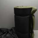 Memory Foam Camping Mattress Pad, Portable Roll Up Pads for Adults, Sleeping pad for Camping Bed, Car Bed Mat with Travel Bag- Green