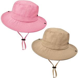 Outdoor Kids Sun Hat UPF 50+ Quick Dry Foldable Bucket Hat Lightweight Adjustable Fishing Safari Hat for Girls and Boys