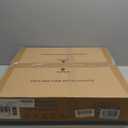 Ceiling Fans with Lights, 20 Inch Ceiling Fan with Light and Remote, Low Profile Reversible White Fandelier Ceiling Fan, Dimmable LED, Flush Mount, DC Motor, for Bedroom, Kitchen, Office (Black)