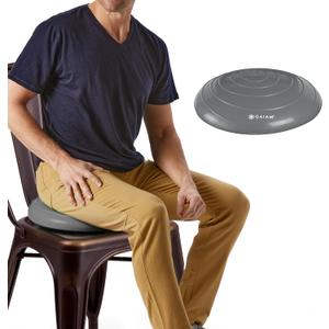 Gaiam Balance Disc Wobble Cushion Stability Core Trainer for Home or Office Desk Chair & Kids Alternative Classroom Sensory Wiggle Seat