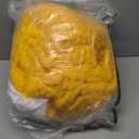 L'AGRATY Chunky Knit Blanket Throw - Soft Throw Blanket 50x60: 100% Hand Knitted Chenile Crochet Throw for Home Decor - Mustard Yellow