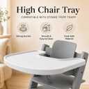Baby High Chair Tray for Stokke Tripp Trapp Chair (V2 and Beyond), BPA-Free Dishwasher Safe Plastic
