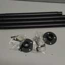 Heavy Duty Shower Rod - Industrial Shower Curtain Rod Wall Mounted for Bathroom,Closet,Room Divider,Outdoor Patio - 28 to 76"Adjustable Shower Pole - Matte Black (29-76" (1 Pack))