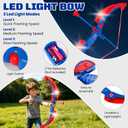 Bow and Arrow Set for Kids, Archery Shooting Set with Led Light Up Bow & 10 Suction Cup Arrows & Arrow Quiver and Target, Outdoor Indoor Sports Game Hunting Toy, Christmas Birthday Gift for Boys Girls