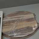 Angol Shiold Elongated Toilet Seat Molded Wood Toilet Seat with Quietly Close and Quick Release Hinges, Easy to Install also Easy to Clean (Elongated, Board)