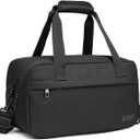 Kono Travel Duffel 20L Under Seat Carry-On Sports Tote Gym Weekender Overnight Bag - 15.75"x9.84"x7.87" Black
