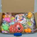 Suxkbo 102 PCS Premium Easter Party Favors Assortment Toys for Kids,Basket Stuffers, Eggs Fillers Gifts, Easter Eggs Hunt, Pinata Filler Goodie Bags Stuffers Classroom Prizes Treasure Box Toys