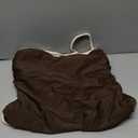 SUUKSESS Women One Piece Tummy Control Swimsuit Sexy Color Block Bathing Suit (Large, Brown)