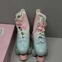 jessie Roller Skates for Girl and Women, PU Leather Fantastic Flash Wheel Kid Roller Skates Girls Ages 8-12 Beginner for Indoor Outdoor (34-Youth 3.5)