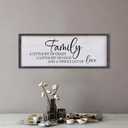 Family A Little Bit Of Crazy Sign Wall Decor 40"15" Rustic Farmhouse Living Room Large Soild Wood Framed Hallway Hanging Sign Aesthetic Inspirational Quotes Entryway Home Wall Art (Black)