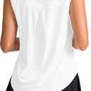 SANTINY Women's Sleeveless Workout Tops Breathable Lightweight Active Tennis Yoga Shirts Athletic Running Tank Tops for Women