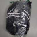 SOLY HUX Men's Side Striped Sweatpants Drawstring Waist Zipper Baggy Wide Leg Pants Streetwear Black Striped X-Large