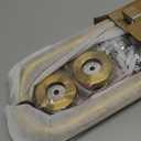 Shower Grab Bar, 2 Pack 12 Inch Gold Bathroom Safety Bar, 1.25" Diameter 304 Stainless Steel Grab Bars for Bathtubs and Showers, Handicap Shower Grab Bar for Seniors Elderly